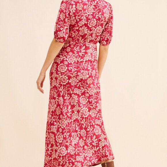 Auguste the Label Pamela Midi Dress - Red/Pink - Picture 2 of 6